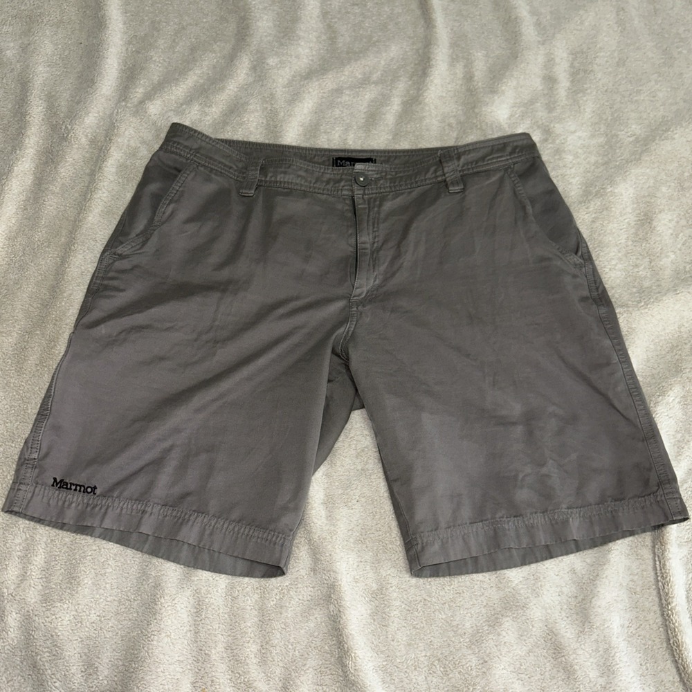 Marmot Men's Chino Shorts Size 38 Outdoors Hiking Gray